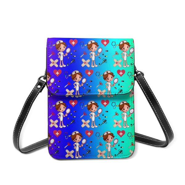 

noisydesigns градиент цвета мини crossbody плечо сумки pattern женщины многофункциональный сотовый телефон карманный карт кошелек lady