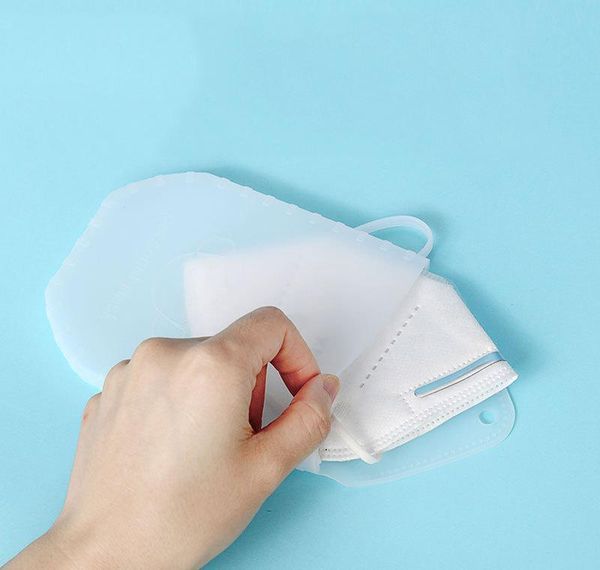 

sile dustproof case portable disposable face masks container safe pollution-disposable mask storage box storage organizer wmtvchu