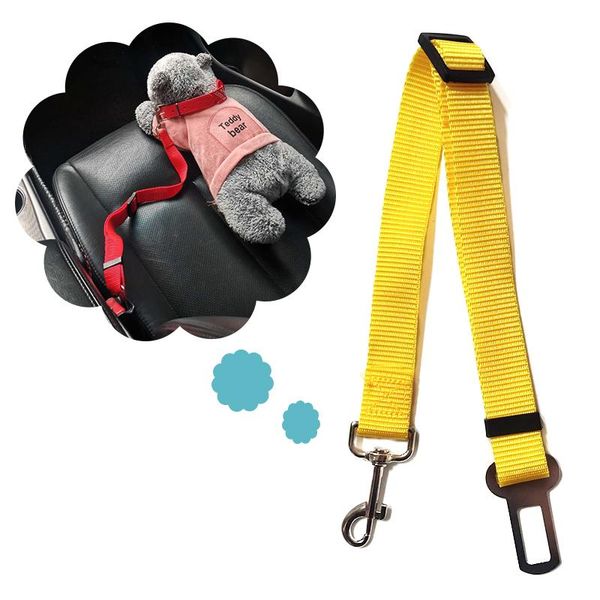 

pet dog cat car seat safety belt adjustable harness universal seatbelt lead leash for small medium dogs travel clip pet supplies