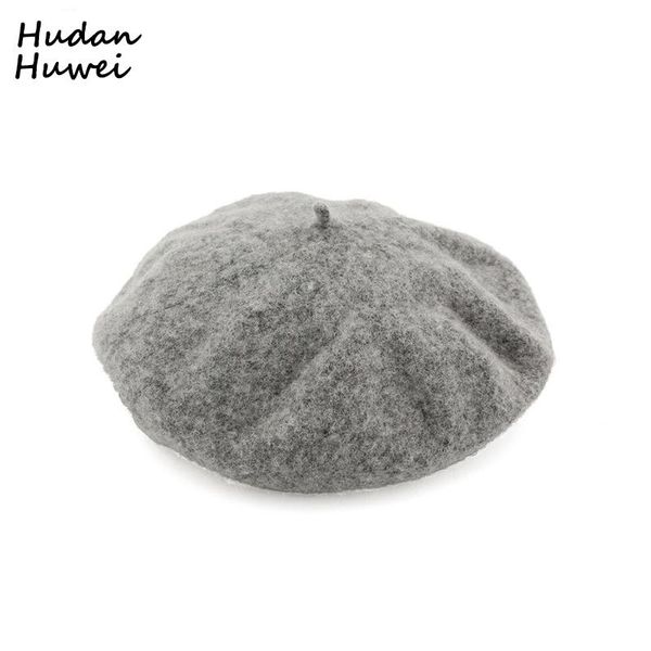 

berets winter spring wool women hat cap ladies welcomed retro painter female formal hats gh-355, Blue;gray
