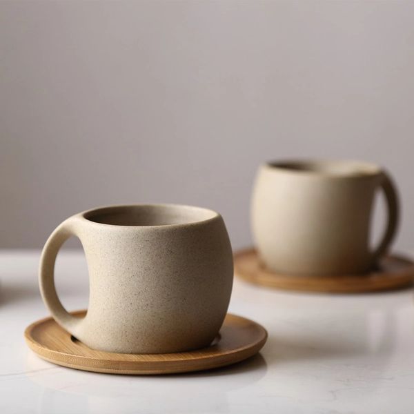 

copos vintage nordic ceramic coffee with spoon afternoon tea cups home porcelain cup and saucer set vasos de vidrio new q0105