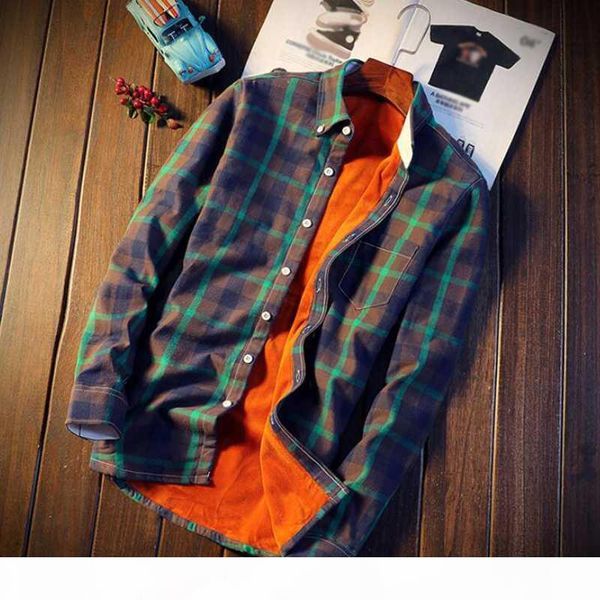 

plus size shirt men plaid flannel shirts mens casual autumn winter spring thick warm fleece cotton long sleeve shirt 5xl camisa masculina, White;black