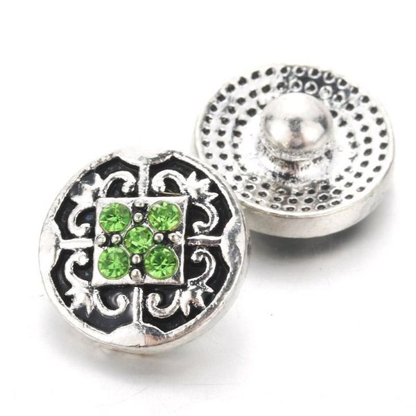 

creative 10pcs lot shining snap jewelry 12mm snap buttons with rhinestone charm button fit snap bracelets bangles for women h sqctyl