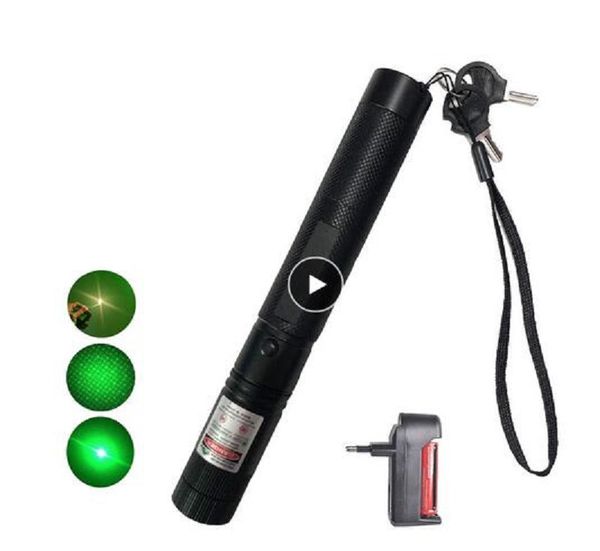 

powerful 10000m 532nm green laser sight laser pointer powerful adjustable focus lazer with laser pen head burning match