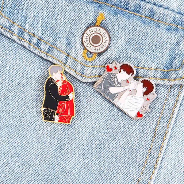 

pins, brooches bangtan boys pin kpop enamel pins taekook v jungkook brooch lapel metal badge bag hat accessories jewelry gift for fans, Gray