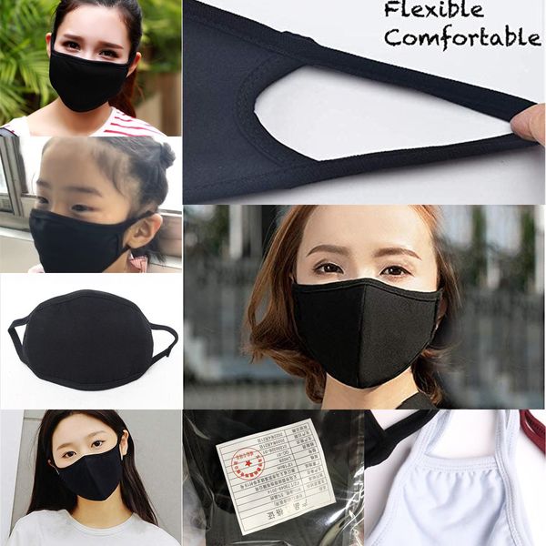 

uod8ru 25/50/100 pcs ic labs face pm2.5 with breathing 100% cotton washable reusable cloth masks protection from dust pollen pet n
