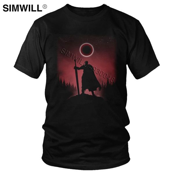 

berserk guts sunset handsome short sleeve soft swords japanese anime ga tee gift sport hooded sweatshirt hoodie men t shirt