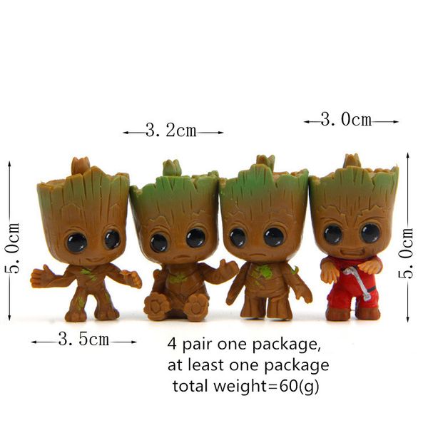 

2021 small fresh korean version of the creative 4 q version of the tree carabiner creative key chain car key ring korean bag pendant