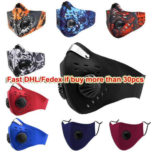 

washable protective mask face with for outdoor filter cycling running hiking men women droplet 1aee 3tos