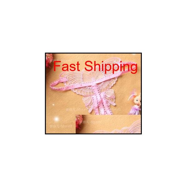 

butterfly crotchless lace micro women open thongs g strings transparent ladies panties un qyltvq bdepack2001, White;red