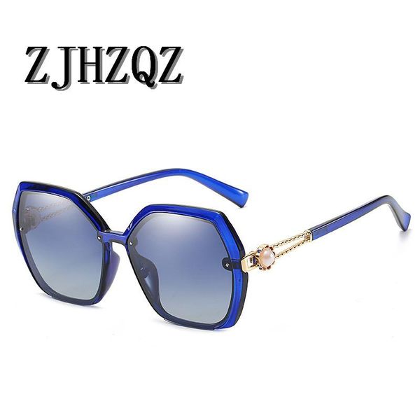 

retro oversized polarized gradient sunglasses womens fashion steampunk vintage black blue red purple sports driving eyewears, White;black