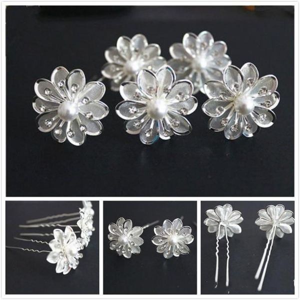 

pearl pins люкс белый новый цветок аксессуары кристалл свадебные прибытие bbyuj волосы 50шт bdehome, Golden;silver