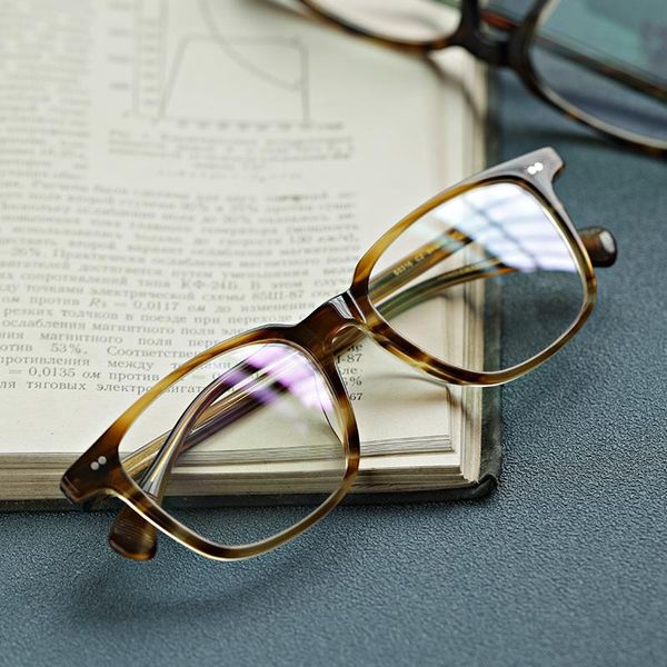 

retro acetate glasses frame men classic vintage square optical eyewear myopia presbyopia woman prescription computer eyewear, Black