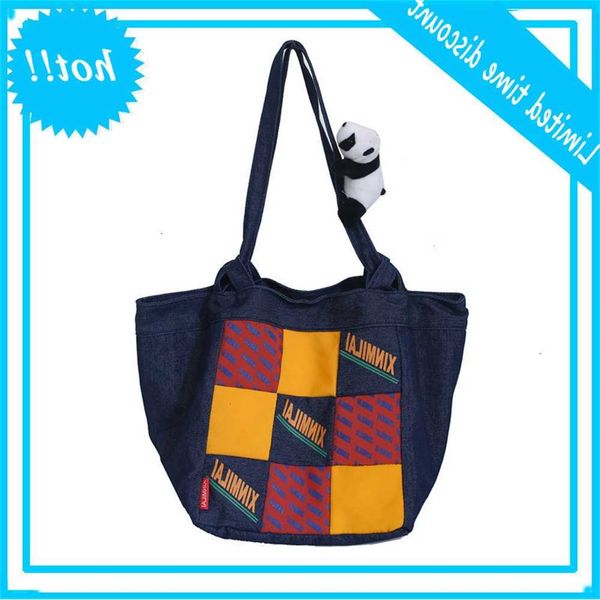

shangxin washed denim bag in early summer