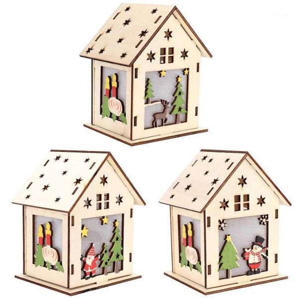 

christmas holiday cabin christmas light snow house wooden tree decorations1