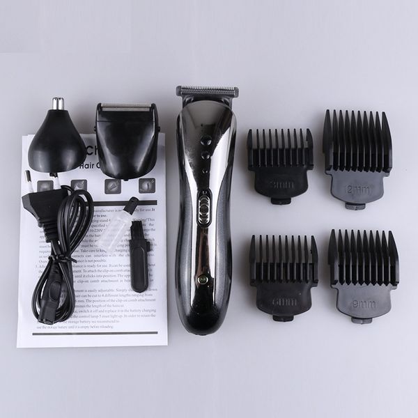 

2021 new arrival co-american km-1407 electric shaving knife hair repeater nosebler multi-function set hair shear cutter head can be washed
