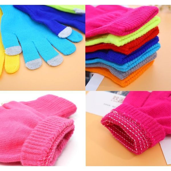 

men women touch screen gloves winter warm mittens female winter full finger stretch comfortable breathab jllxhe lajiaoyard