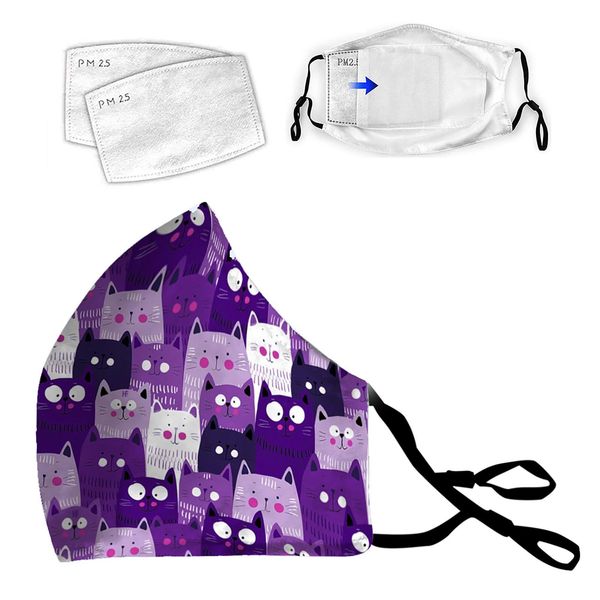 

12pc kawaii печати маска женщины моды topmask masque tissus lavable ветрозащитный face протек тушь украшение партии рот муфельные wmtosl