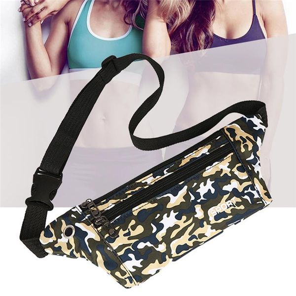 

new camouflage waterproof waist bags ladies fashion bum bag travel crossbody chest bags hip bag
