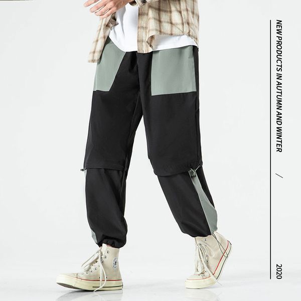 

2021 new -5xl 95% cotton sweatpants manly black hip hop shredded sweat pants streetwear spring fall fg28