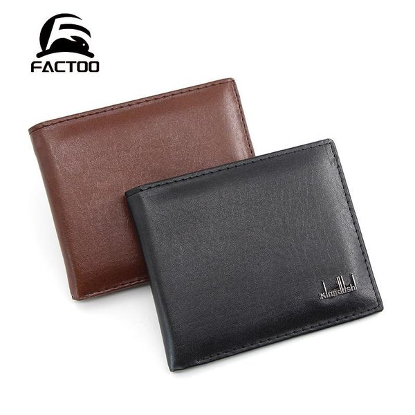 

wallets factoo men's wallet short pu leather coin purse card holder pocket bag large capacity multi-card slot classic fashion, Red;black