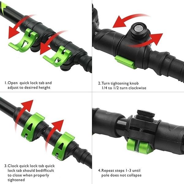 

nordic trekking poles walking sticks camping hiking ultralight adjustable sticks telescopic alpenstock aluminum shooting walking wmtdvu