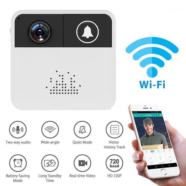 

video doorbell smart wireless wifi security door bell smart security camera 720p hd intercom phone ring1
