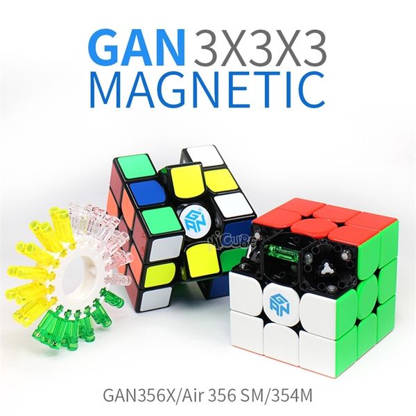 

3x3x3 magnetic 3x3 magic magnet speed cube air sm 354m 356x neo magico cubo 3*3 gan 356 x y200428