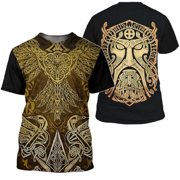 

3d cosplay viking armor printed men knights street 3d print shirts plus size funny hentai men clothing