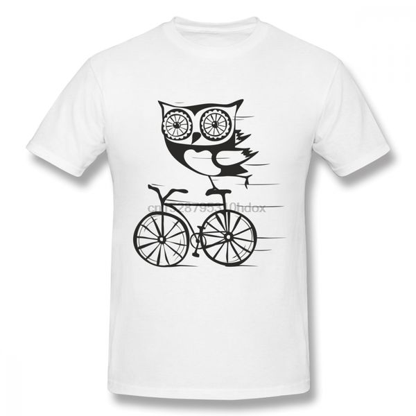 

men's quality owl bicycle bike tee shirt geek camiseta s-6xl big size tee sport hooded sweatshirt hoodie