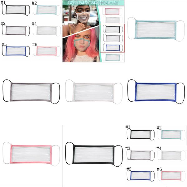 

deaf-mute transparent face mask washable reusable dustproof anti fog earloop clear designer masks yya341 300pcs