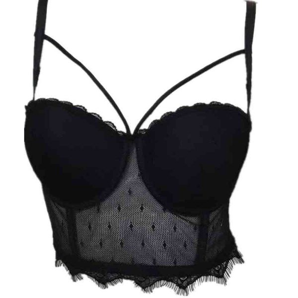 

summer lace perspective womens clothing bustier crop night club festival bra vest, White