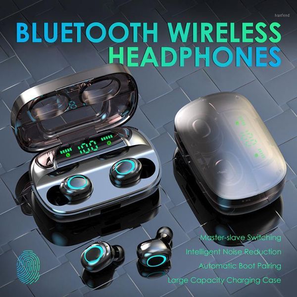 

s11 tws earbuds bluetooth 5.0 true wireless earphones stereo bass hifi music with mic led display charging case touch control1