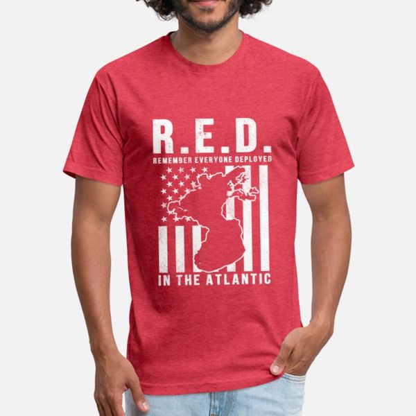 

red remember everyone deployed in the atlantic t shirt cute vintage sportswear tracksuit hoodie sweatshirt