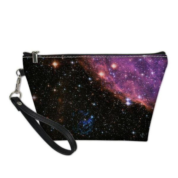 

forudesigns nesesser cosmetic bag starry sky small travel organizer beautician necessary functional makeup accessories supplies
