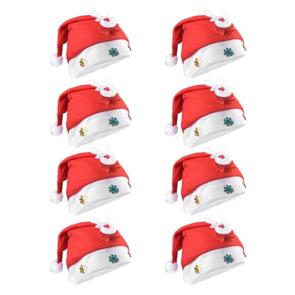 

8pcs christmas decor hat christmas costumes party use hat for party decor