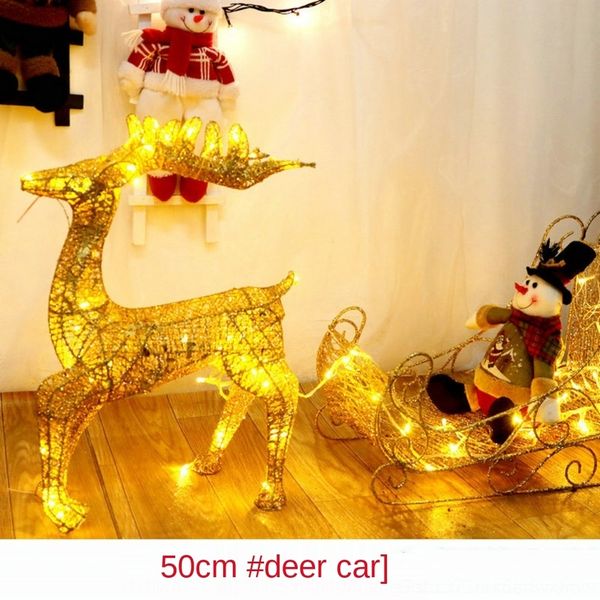 

1ca1h 50cm car dcart 50cm deer christmas iron iron deer christmas car dcart un8yo