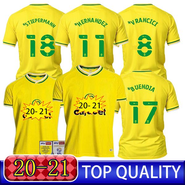 

norwich pukki city hugill soccer jerseys 20 21 adam idah jersey roberts hernandez buendia stiepermann mclean footy football shirt, Black;yellow