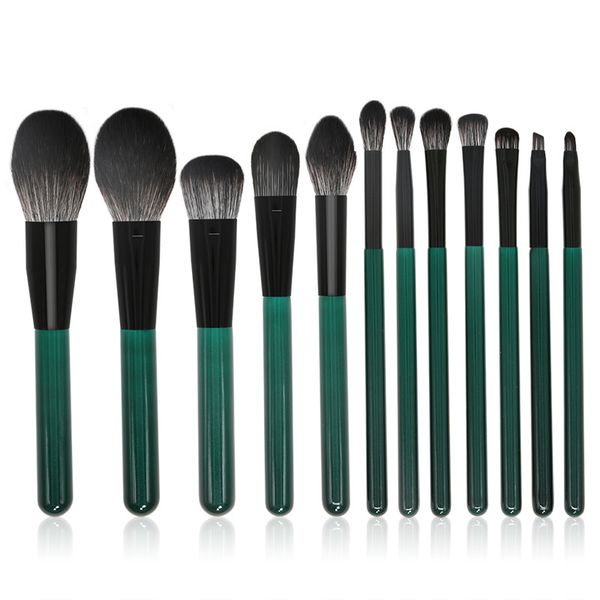 

makeup brushes tools sets 12pcs cosmetic powder foundation concealer blusher blending eye shadow highlighter sculpting eyebrow