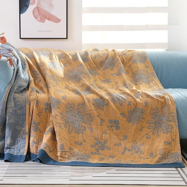 

blankets junwell 100% cotton muslin summer blanket bed cover sofa travel breathable chic bohemia large soft throw para