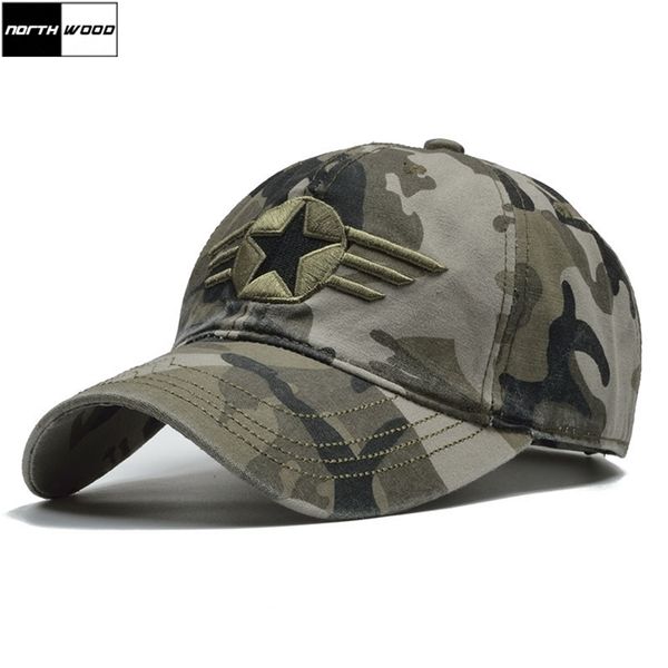 

northwood] марка camo армии сша бейсбол hat for men камуфляж snapback bone tactical папа мужчина для cap 201027, Blue;gray