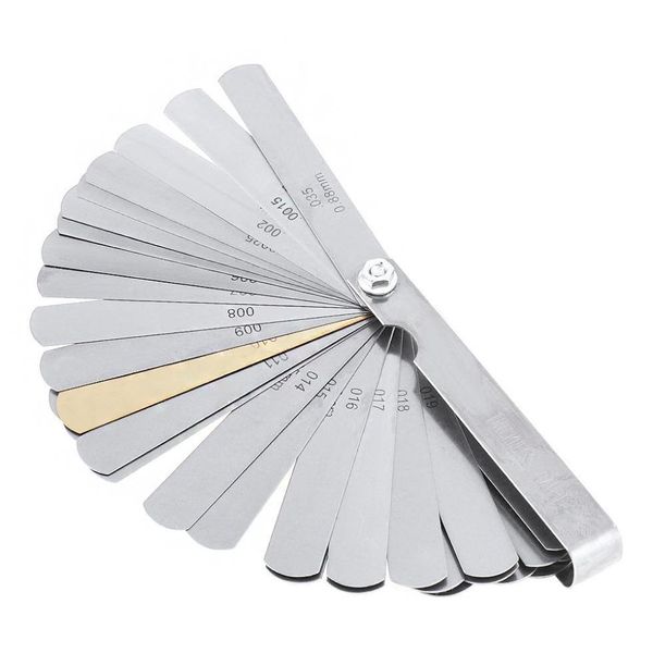 

32 blades combination measuring tool feeler gauge metric / imperial gapped filler 0.04-0.8 sqcaan homes2007