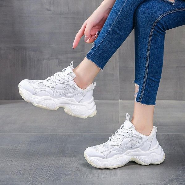 

platform sneakers women shoes 2020 thick sole sneakers vulcanized shoes women chunky trainers casual dad basket femme #ll9q