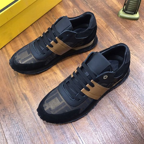 

christmas sale 2021 new luxury men casual shoes fashion men shoe mens tie slip platform shoes casual walking tennis shoes sneakers, Black