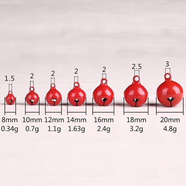 

20pcs beautiful copper loose beads jingle bells christmas party decoration pendants diy crafts handmade accessories multi size bbyswy