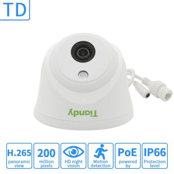 

td tc-c12hn 2 mp poe dome ip camera cctv security camera ir 30m ip67 waterproof outdoor surveillance
