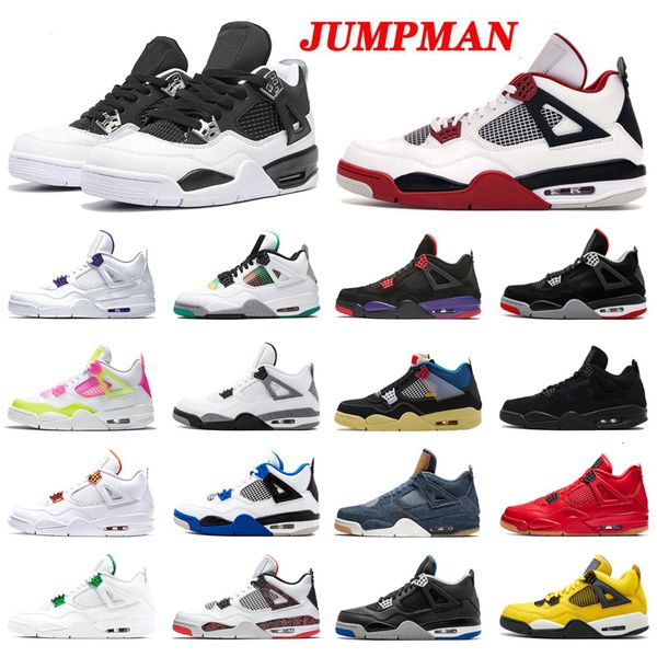 

union jumpman 4 men women shoes black white baikalan union lemon venom 4s men military blue white cement sports sneakers