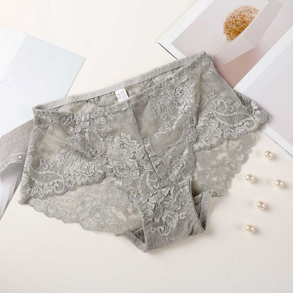 

hip lift solid color women's t-shaped lace breathable briefs large size fun low waist hollow underwear women, Black;pink