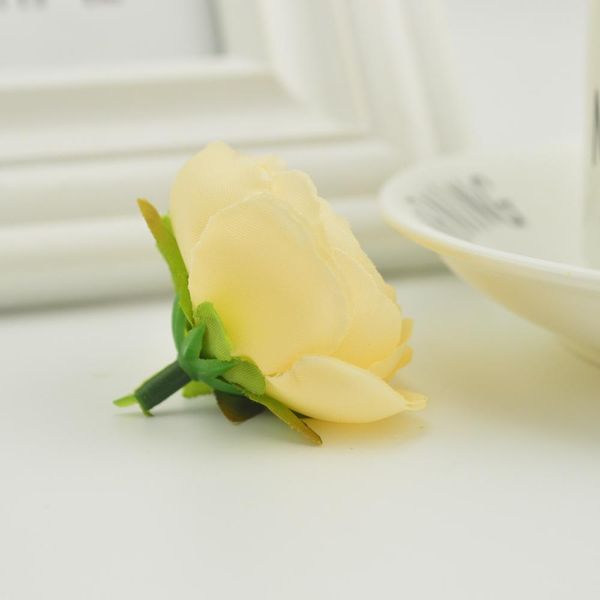 

5шт шелковый чай роза розовый чай бутон для рукоделия домашний свадебный украшение аксессуары diy невесты букет дешевые искусственные цветы