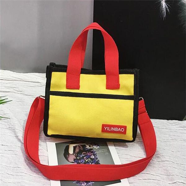 

холст сумка harajuku столкновение цвета малый crossbody сумка мода multicolor высокого качества сумки для женщин